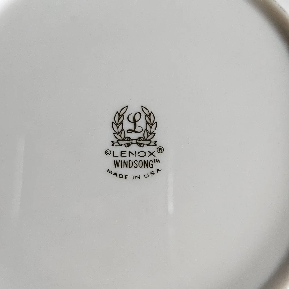 Lenox Windsong 3 Piece Dinnerware Salad Dessert Plates Made in USA